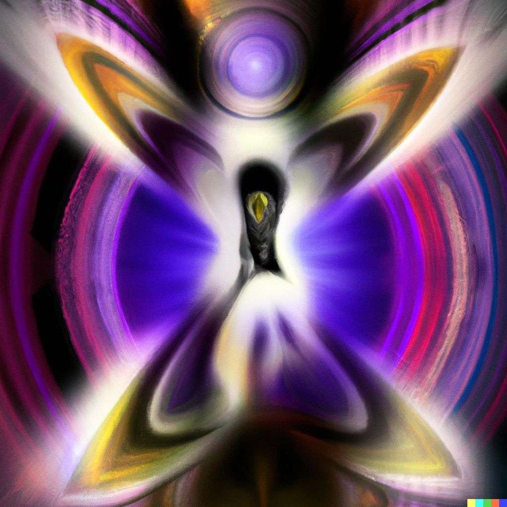 a representation of anxiety, digital art made from colorful gradients, airbrush